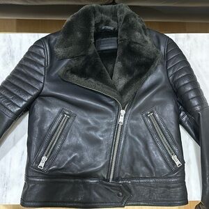 All Saints Perkins Lux Biker - Size US 6